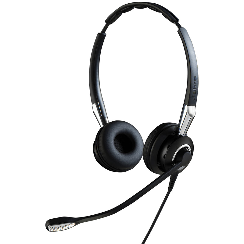 Jabra BIZ 2400 II Headset Ledningsført Kontor/Callcenter Sort, Sølv