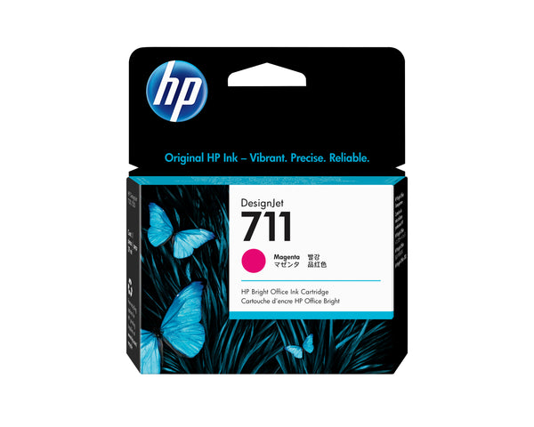 HP 711 29-ml Magenta DesignJet Ink Cartridge printhoved Termisk inkjet