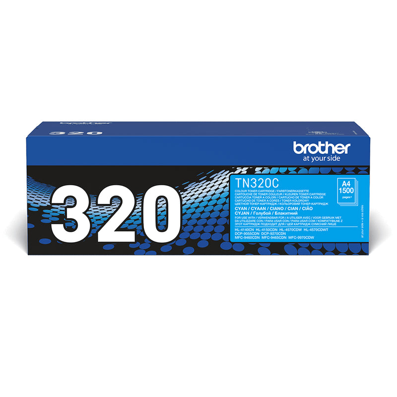Brother TN-320C tonerpatron 1 stk Original Blå