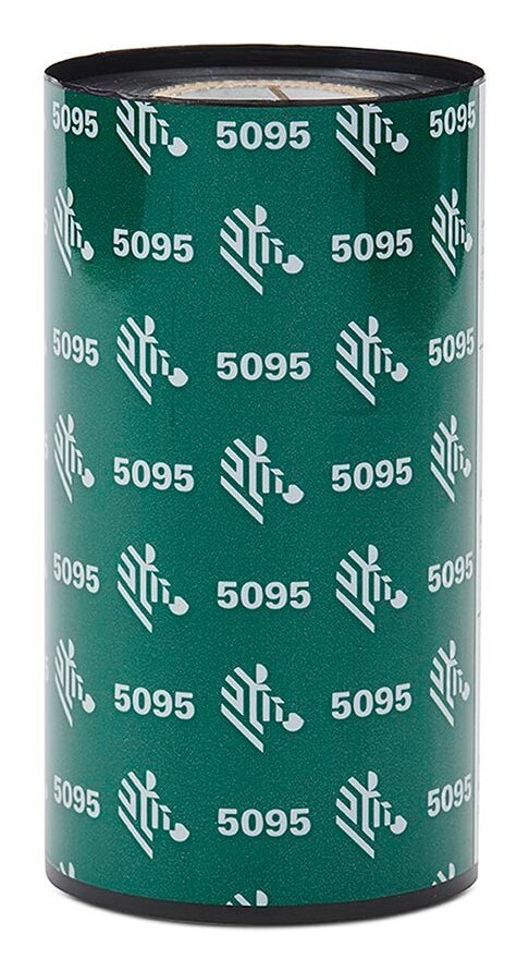 Zebra 5095 Resin varmebånd 450 m Sort