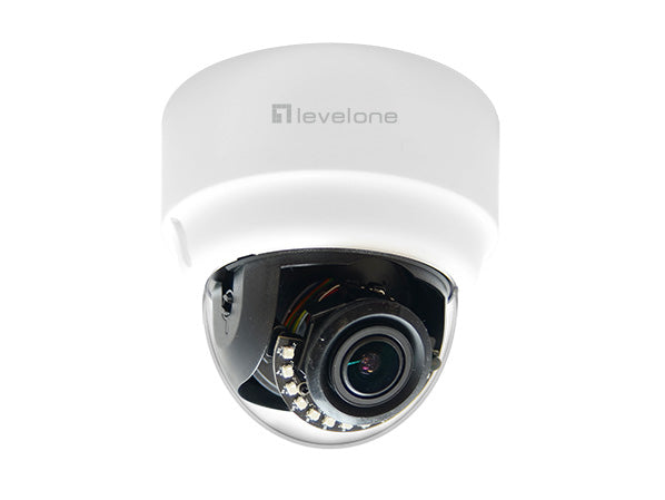 LevelOne FCS-3303 overvågningskamera Kuppel IP-sikkerhedskamera Indendørs & udendørs 2048 x 1536 pixel Loft/væg