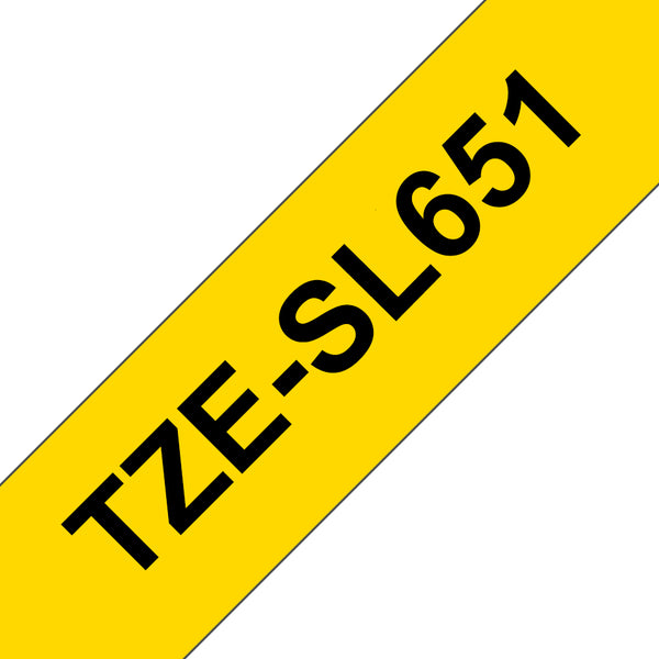 Brother TZE-SL651 etiketbånd Sort på guld