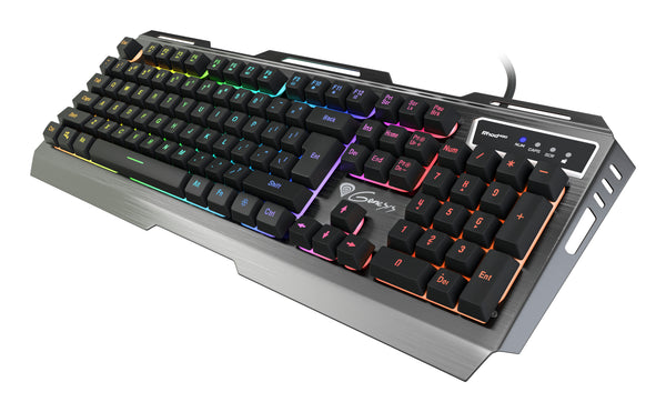 GENESIS Rhod 420 RGB tastatur Spil USB QWERTY US International Sort