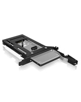 ICY BOX IB-2207StS 8,89 cm (3.5") Opbevaring drev bakke Sort