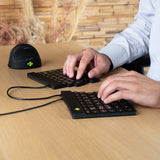 R-Go Tools RGOSP-DEWIBL tastatur Universel USB Tysk Sort