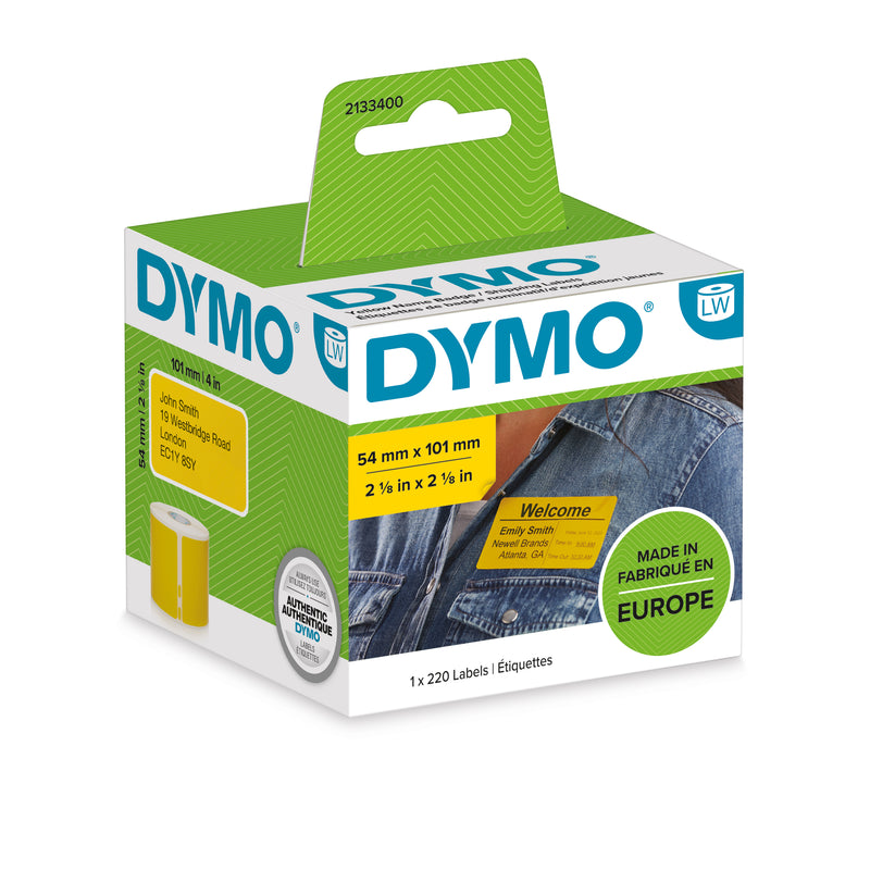 DYMO 2133400 selvklæbende etiket Afrundet rektangel Aftagelig 220 stk