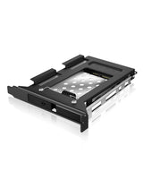 ICY BOX IB-2207StS 8,89 cm (3.5") Opbevaring drev bakke Sort