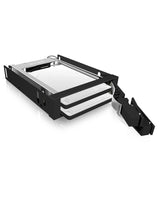 ICY BOX IB-2227StS 8,89 cm (3.5") Opbevaring drev bakke Sort