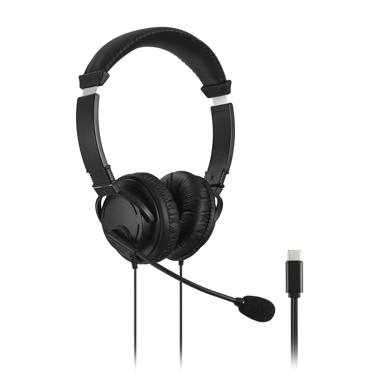 Kensington K97457WW hovedtelefoner/headset Ledningsført Opkald/musik USB Type-C Sort