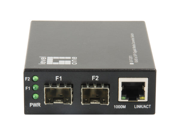 LevelOne GVT-2011 netværksomformer til medie 1000 Mbit/s Grå
