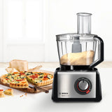 Bosch MC812M865 foodprocessor 1250 W 3,9 L Sort, Rustfrit stål