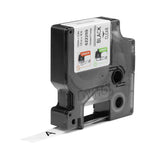 DYMO 622289 etiketbånd Sort på transparant