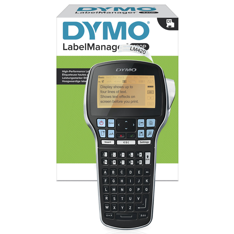 DYMO LabelManager 420P™ ABC UK etiketprinter Termisk overførsel 180 x 180 dpi 12 mm/sek. D1