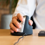 R-Go Tools RGOHE mus Kontor Højre hånd USB Type-A Optisk 2400 dpi