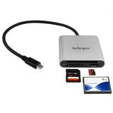 StarTech.com FCREADU3C kortlæser USB 3.2 Gen 1 (3.1 Gen 1) Type-C Sort, Sølv