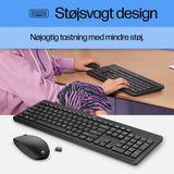 HP 230 Wireless Mouse and Keyboard Combo tastatur Mus inkluderet Kontor RF trådløst Sort