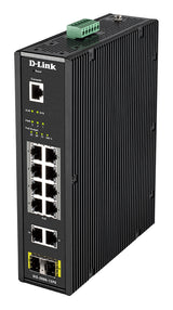 D-Link DIS-200G-12PS netværksswitch Administreret L2 Gigabit Ethernet (10/100/1000) Strøm over Ethernet (PoE) Sort