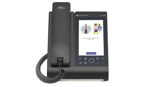 AudioCodes C470HD IP-telefon Sort TFT Wi-Fi