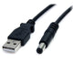 StarTech.com USB2TYPEM2M el-ledning Sort 2 m USB Barrel type M