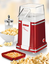 Unold Classic popcornmaskine Rød, Sølv, Hvid 900 W