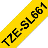 Brother TZE-SL661 etiketbånd Sort på gul