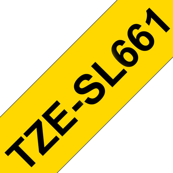 Brother TZE-SL661 etiketbånd Sort på gul