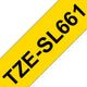 Brother TZE-SL661 etiketbånd Sort på gul