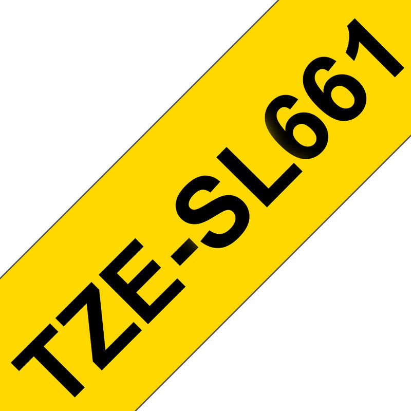 Brother TZE-SL661 etiketbånd Sort på gul