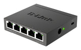 D-Link DGS-105 Ikke administreret L2 Gigabit Ethernet (10/100/1000) Sort