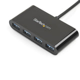 StarTech.com HB30C4AB interface hub USB 3.2 Gen 1 (3.1 Gen 1) Type-C 5000 Mbit/s Sort