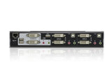 ATEN CS1642A KVM Switch Stativ-montering Sort, Sølv