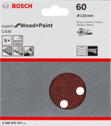 Bosch 2 608 605 641 tilbehør til slibemaskine 5 stk Slibeblad