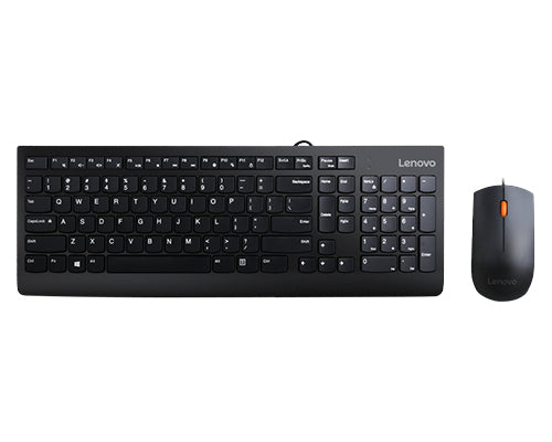 Lenovo 300 tastatur Mus inkluderet Universel USB QWERTY US engelsk Sort