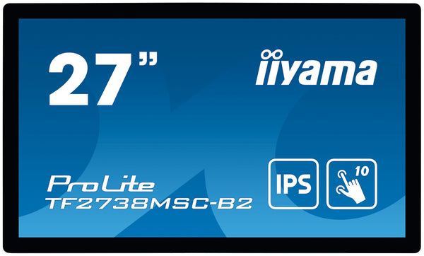iiyama ProLite TF2738MSC-B2 computerskærm 68,6 cm (27") 1920 x 1080 pixel Fuld HD LED Berøringsskærm Multibruger Sort