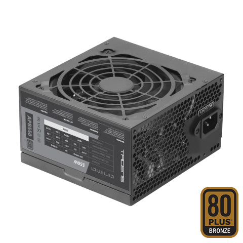Tacens APB550B enhed til strømforsyning 550 W 20+4 pin ATX ATX Sort