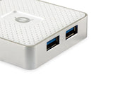 Conceptronic HUBBIES03W interface hub USB 3.2 Gen 1 (3.1 Gen 1) Micro-B 5000 Mbit/s Hvid