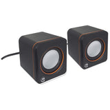 Manhattan 161435 højttaler Sort Ledningsført 6 W
