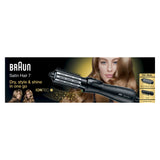 Braun Satin Hair 7 AS 720 Varmluftsbørste Damp Sort, Sølv 700 W 2 m