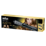 Braun Satin Hair 7 AS 720 Varmluftsbørste Damp Sort, Sølv 700 W 2 m