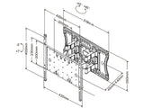 Multibrackets 9697 skærmbeslag til skiltning 2,16 m (85") Sort