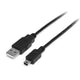 StarTech.com 0.5m USB/Mini USB USB-kabel USB 2.0 0,5 m USB A Mini-USB B Sort