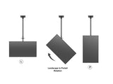Multibrackets 5477 skærmbeslag til skiltning 139,7 cm (55") Sort