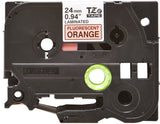 Brother TZE-B51 etiketbånd Sort på fluorescerende orange