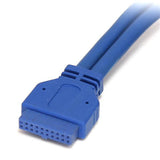 StarTech.com USB3SPNLAFHD kabel kønsskifter 2 x USB A IDC Blå
