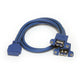 StarTech.com USB3SPNLAFHD kabel kønsskifter 2 x USB A IDC Blå