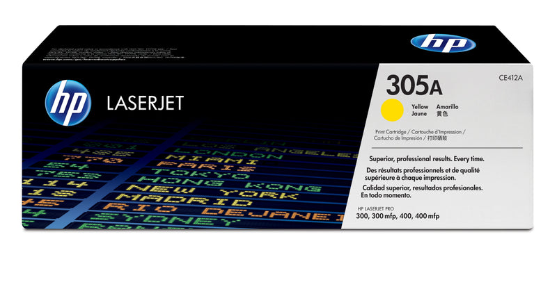 HP 305A Yellow Original LaserJet Toner Cartridge tonerpatron 1 stk