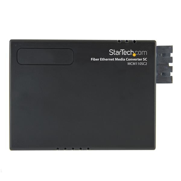 StarTech.com MCM110SC2 netværksomformer til medie 100 Mbit/s 1310 nm Multitilstand Sort