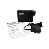 StarTech.com MCM110SC2 netværksomformer til medie 100 Mbit/s 1310 nm Multitilstand Sort