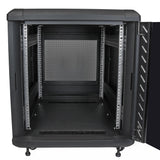 StarTech.com RK1236BKF stativ 12U Fritstående reol Sort