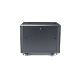 StarTech.com RK1236BKF stativ 12U Fritstående reol Sort